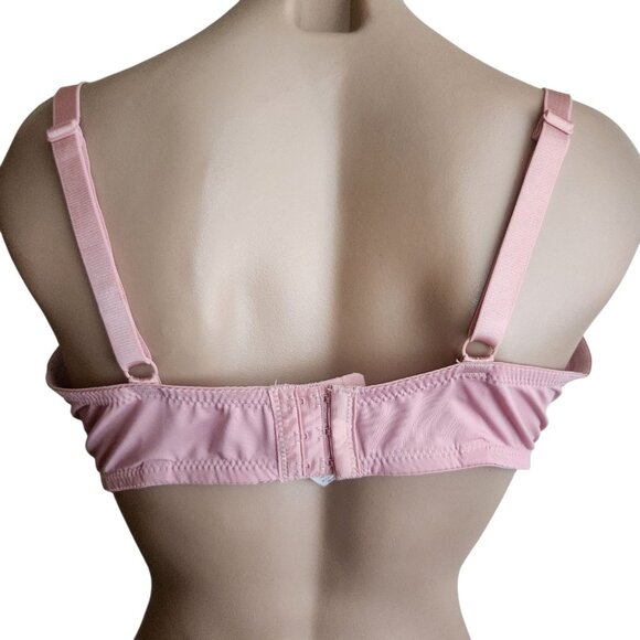 Laura Ashley Old Rose Pink Pushup Full Coverage Bra 40D RN90410 - Picture 3 of 7